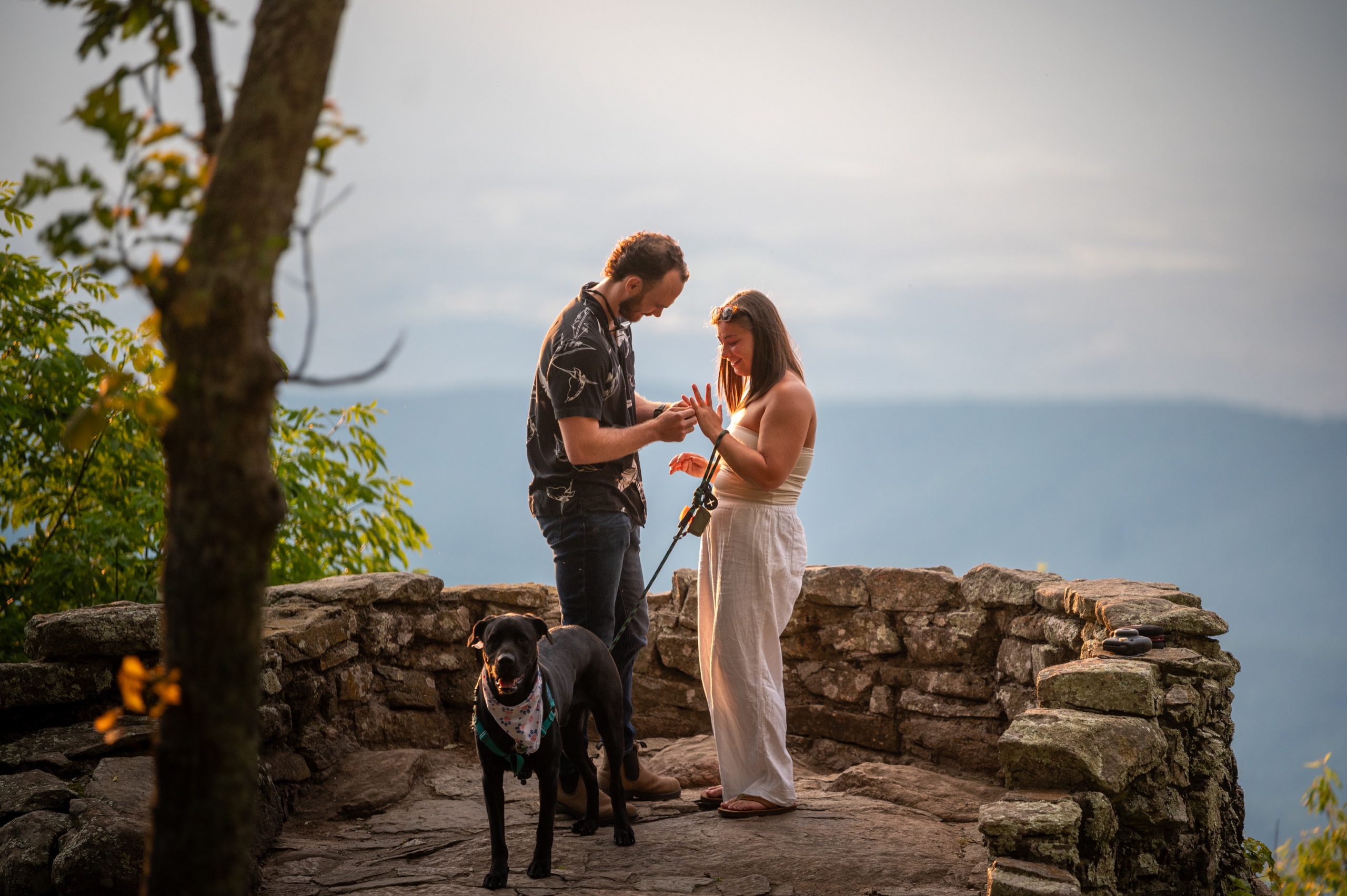 Couple portrait in natural outdoor light